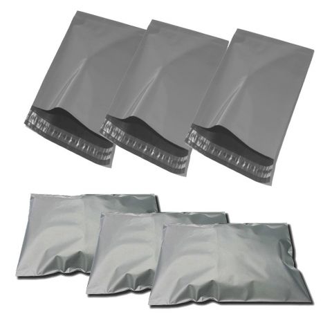 50 X MEDIUM A4 GREY POSTAGE POLY MAILING PARCEL BAGS | 9x12 "